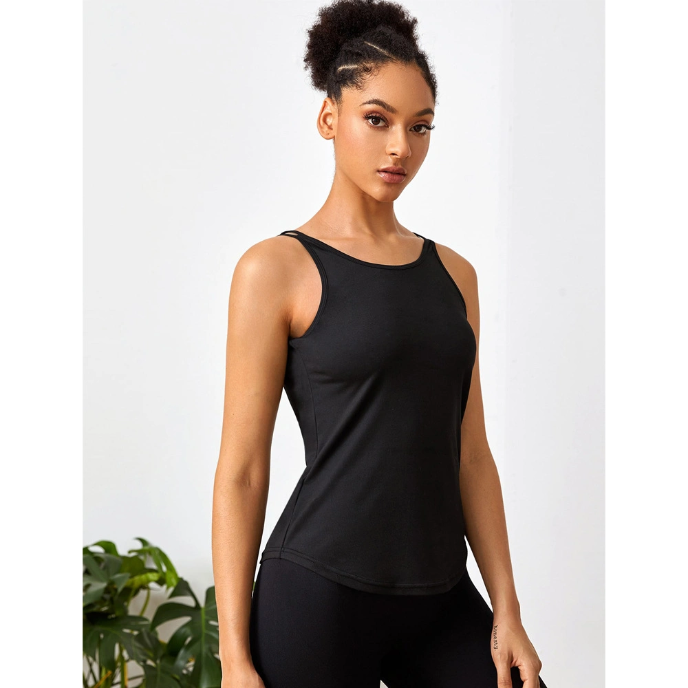 New Design American Activewear Stereo Cup Tanktops Women Sportswear Yoga Clothings Tank Top