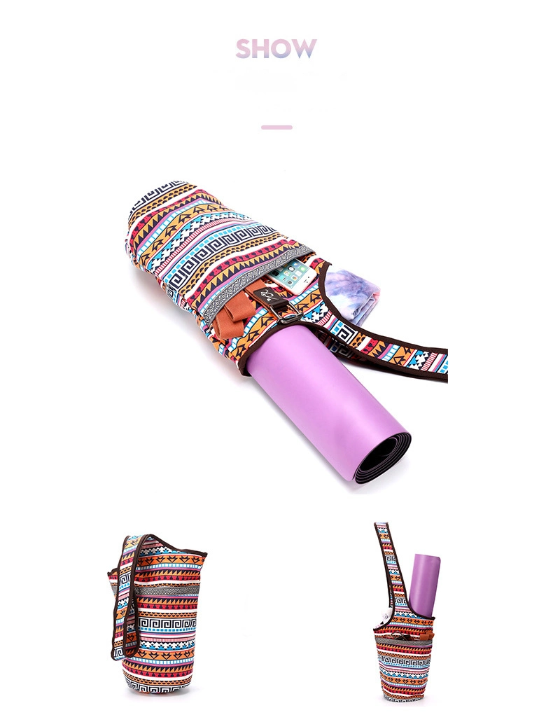 Ethnic Style Yoga Mat Bags for Women and Men Gym Bag