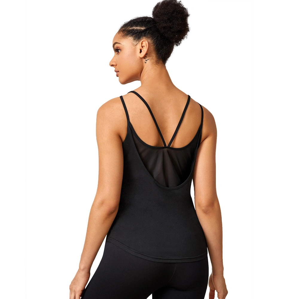 New Design American Activewear Stereo Cup Tanktops Women Sportswear Yoga Clothings Tank Top