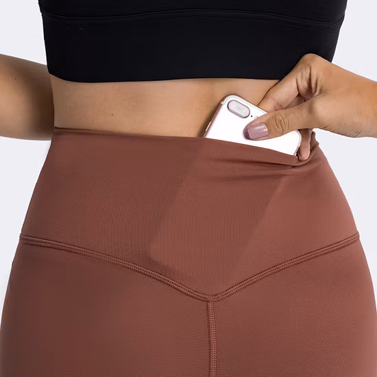 Pantaloni casual da donna in lino di cotone tinta unita. Leggings